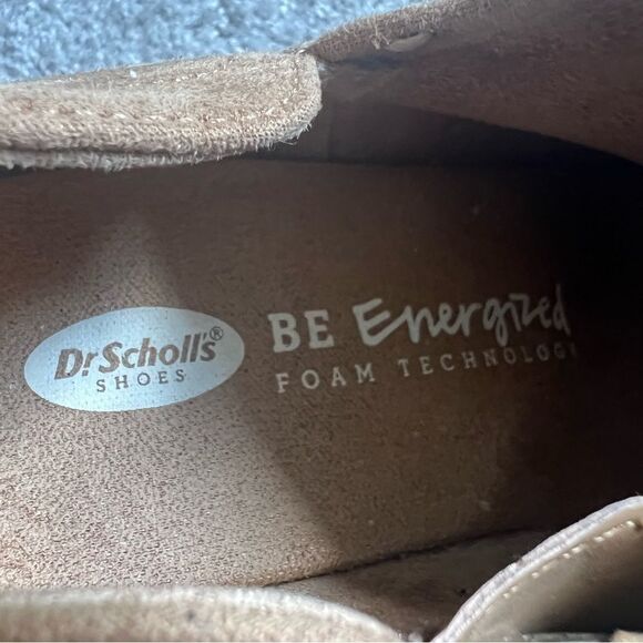 Dr. Scholl’s Bandit Ankle Bootie Womens 8M Tan Perforated Suede Shoes - Picture 6 of 7